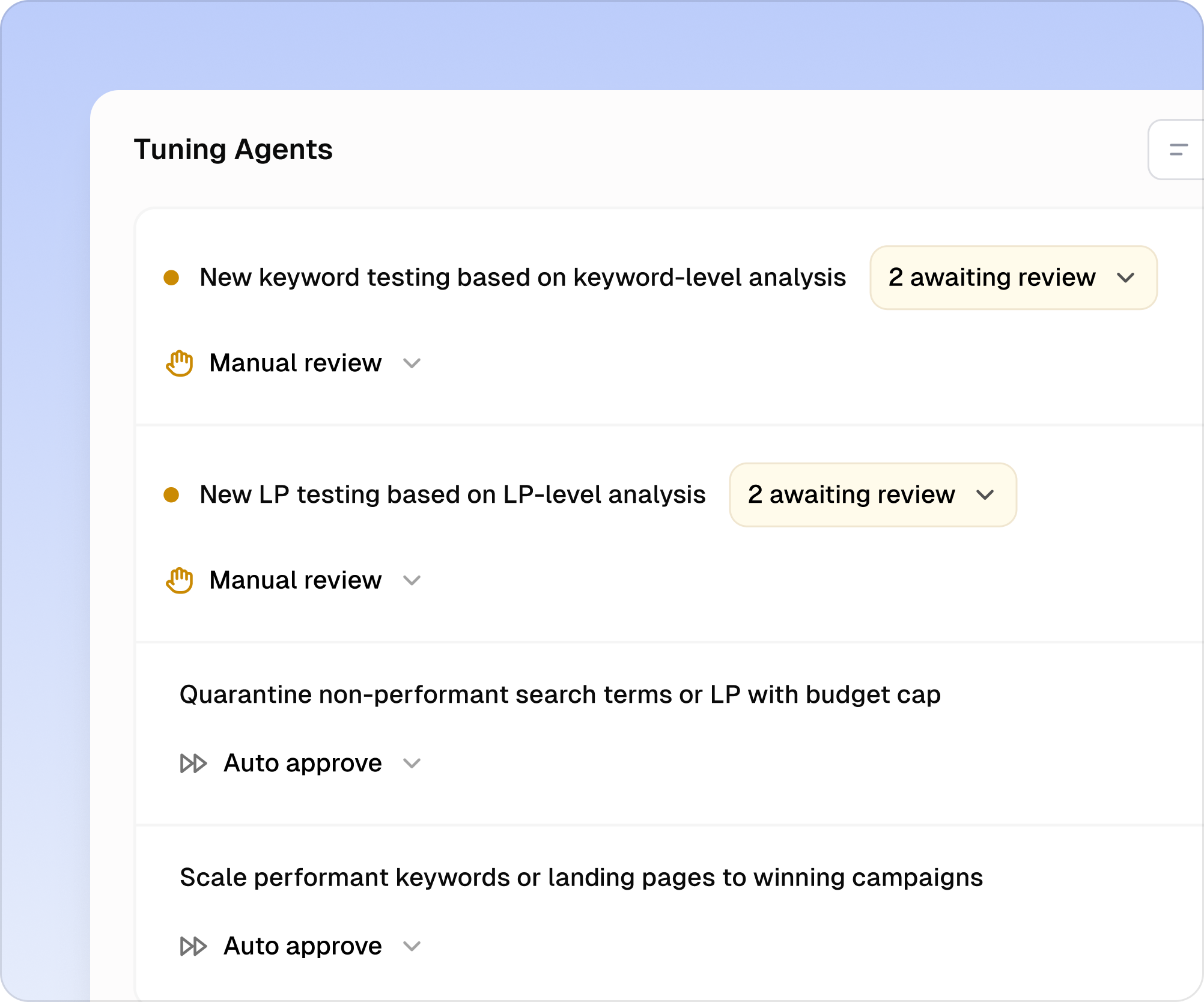 MAI tuning workspace preview