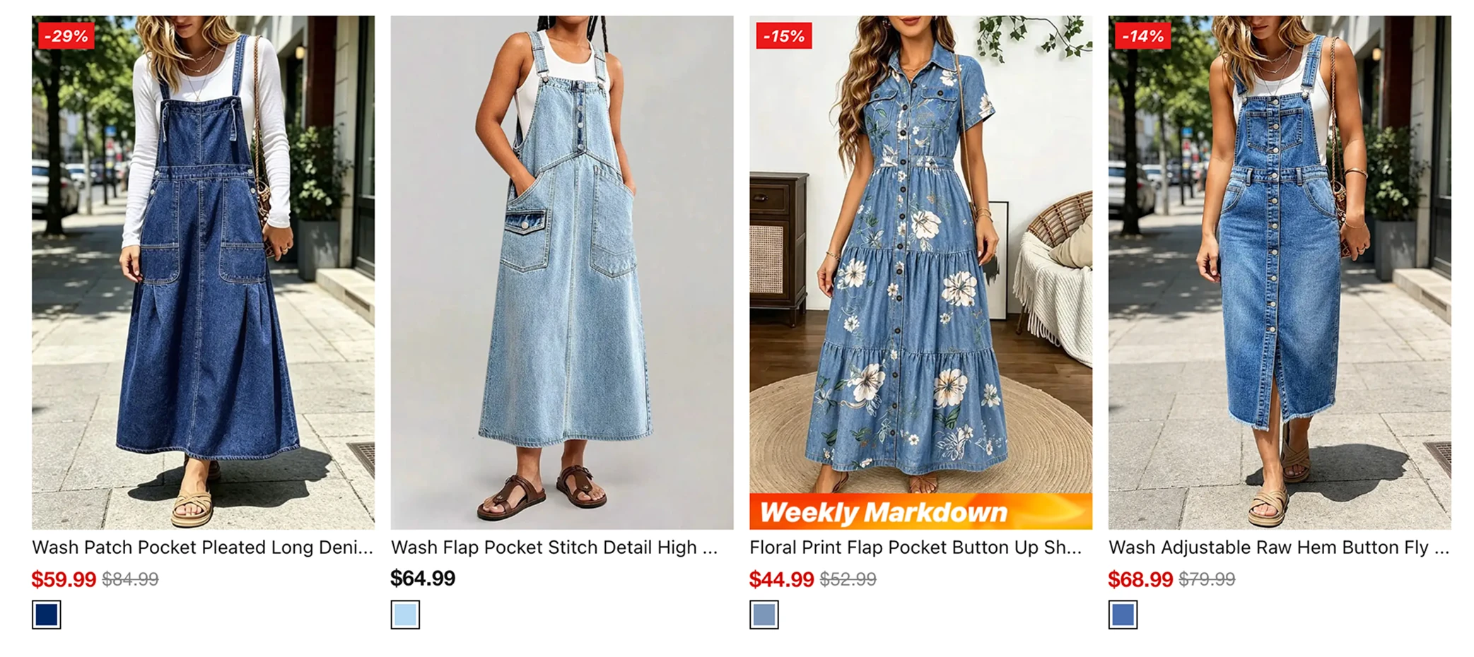 Flamingals apparel product selection.