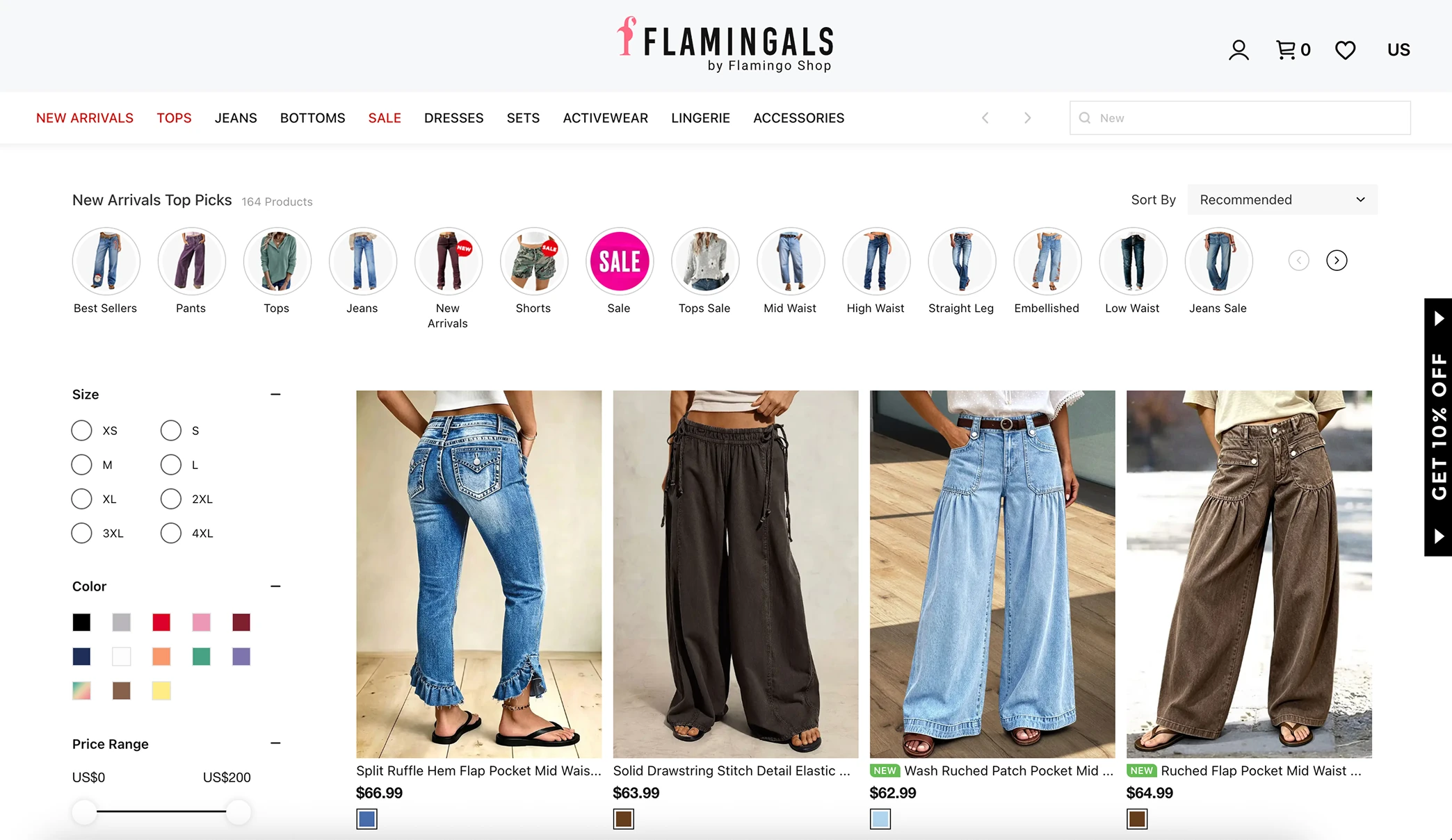 Flamingals online store and apparel collection.